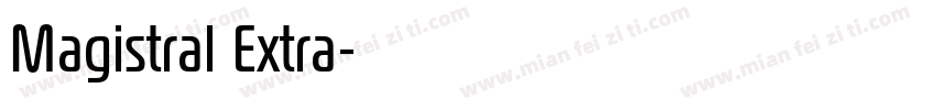 Magistral Extra字体转换